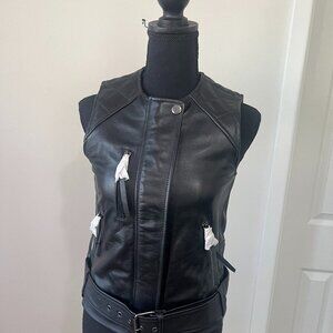 Madewell Biker Leather Vest